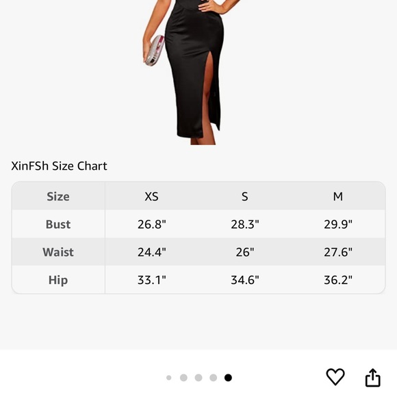 Satin thigh high slit, square neck spaghetti strap midi dress - Picture 2 of 6